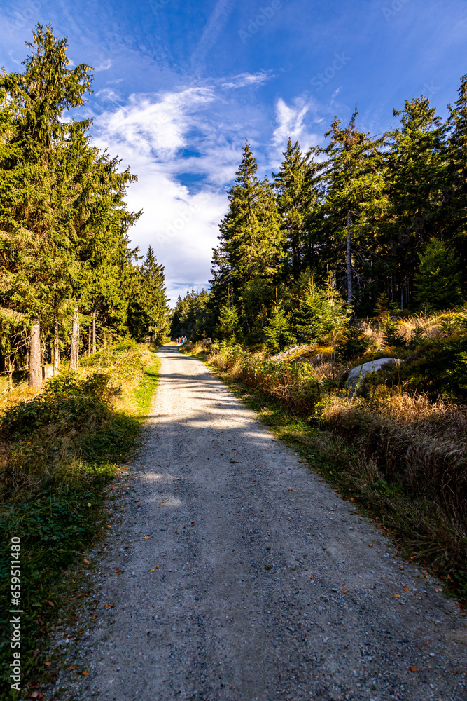 Wunderschöne Herbstwanderung durch das Fichtelgebirge im oberfränkischen Bischofsgrün - Bayern - Deutschland