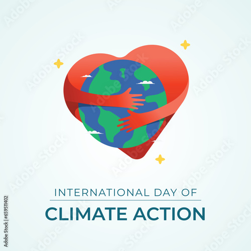 Flyers promoting the International Day of Climate Action or events associated with it may be made using vector pictures regarding the day. design of a flyer, a celebration.