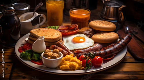 Classic English Breakfast Spread