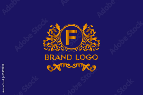 This is a Luxury, royal, monogram, latter, ornament, modern © Shahzad