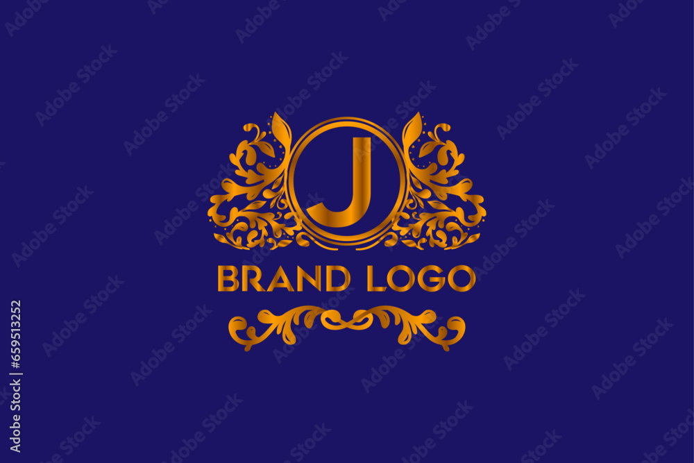 Fototapeta premium This is a Luxury, royal, monogram, latter, ornament, modern, elegant logo design