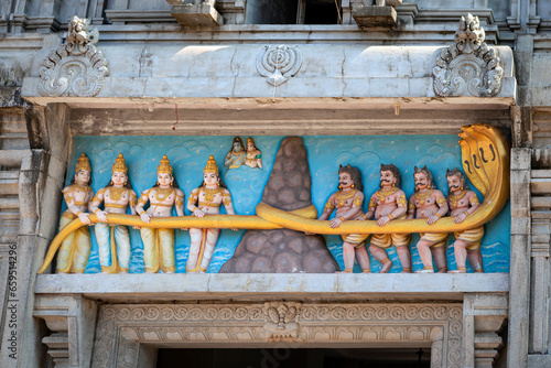 The plot is about the gods of hindu mythology shiva brahma and vishnu
