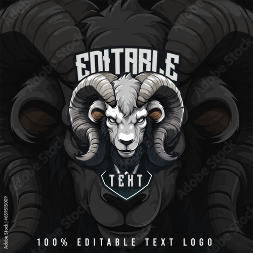 Vector Ram Sport Logo Illustration