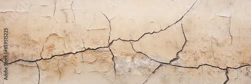 CRACKS ON AN OLD WALL HORIZONTAL IMAGE. image created by legal AI