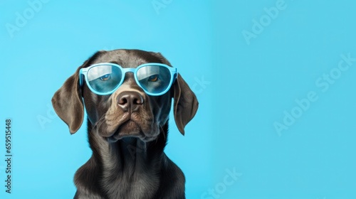 dog wearing glasses © sambath