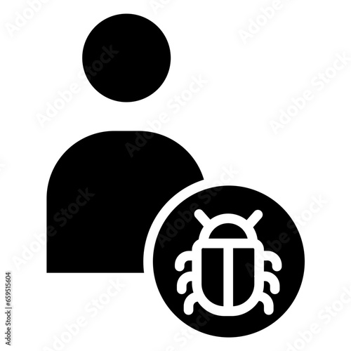 Solid User Bug icon