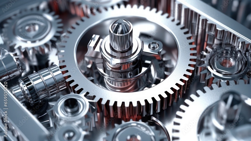 Metal gear sprockets in well used machine, closeup still life with beautiful textures and shape. Detail gear wheel Metal gear sprockets in well used machine, closeup still life with beautiful textures and shape. Detail gear wheel