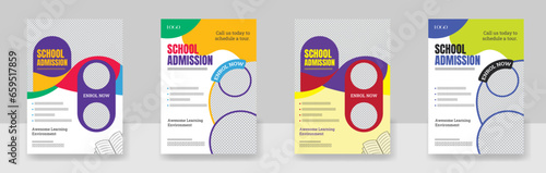 school education admission flyer poster layout template, Junior Admission for Kids School Education Flyer Template Design
