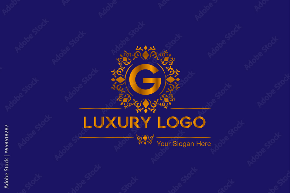 Luxury, royal, monogram, latter, ornament, modern, elegant logo design Luxury, royal, monogram, latter, ornament, modern, elegant logo design