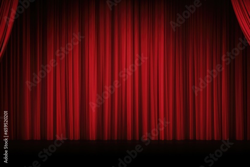 Red Stage Curtain Backdrop