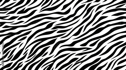  a black and white zebra print pattern with a white background.  generative ai