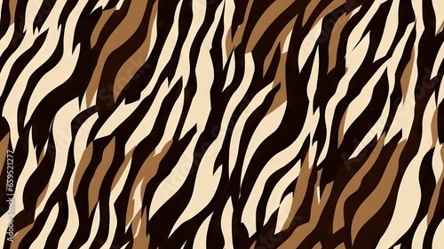  a brown and white animal print pattern on a white background.  generative ai