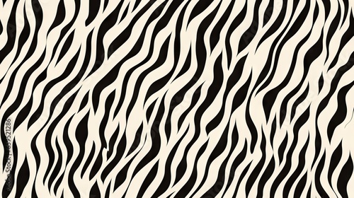  a black and white zebra print pattern on a white background. generative ai