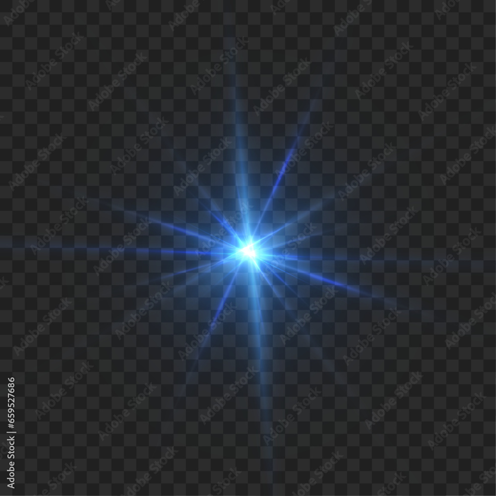 Abstract blue flash of light and laser beams with glitter. Isolated on transparent background. Vector for art and web design. Abstract blue flash of light and laser beams with glitter. Isolated on transparent background. Vector for art and web design.