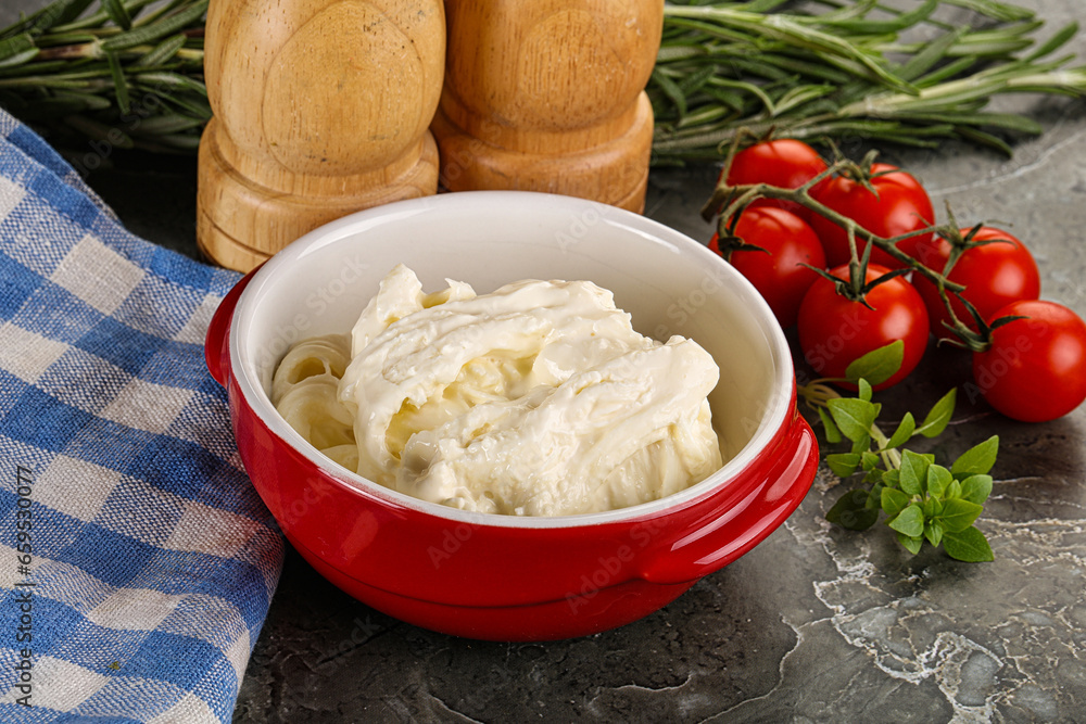 Italian delicous stracciatella cheese Italian delicous stracciatella cheese