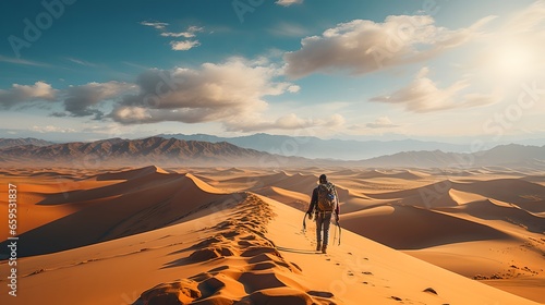 Walking in Tranquil African Landscape