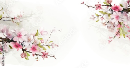 background with sakura flowers © Renaldi