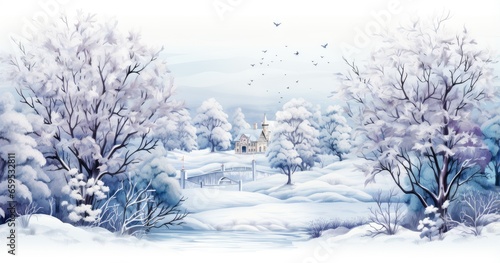 winter landscape in the forest © Renaldi