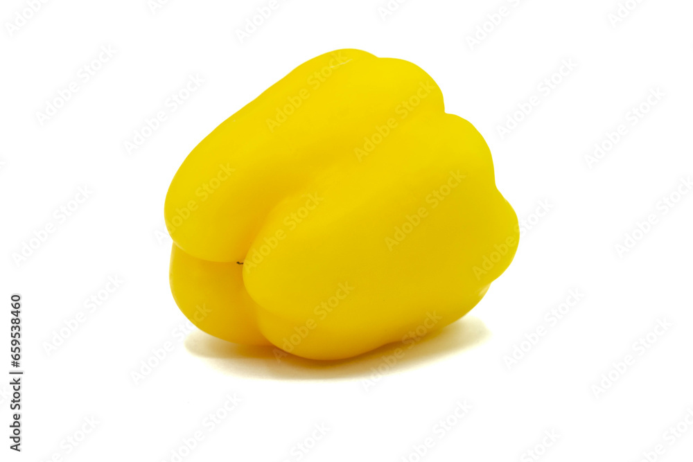 yellow bell pepper Isolated on white background yellow bell pepper Isolated on white background