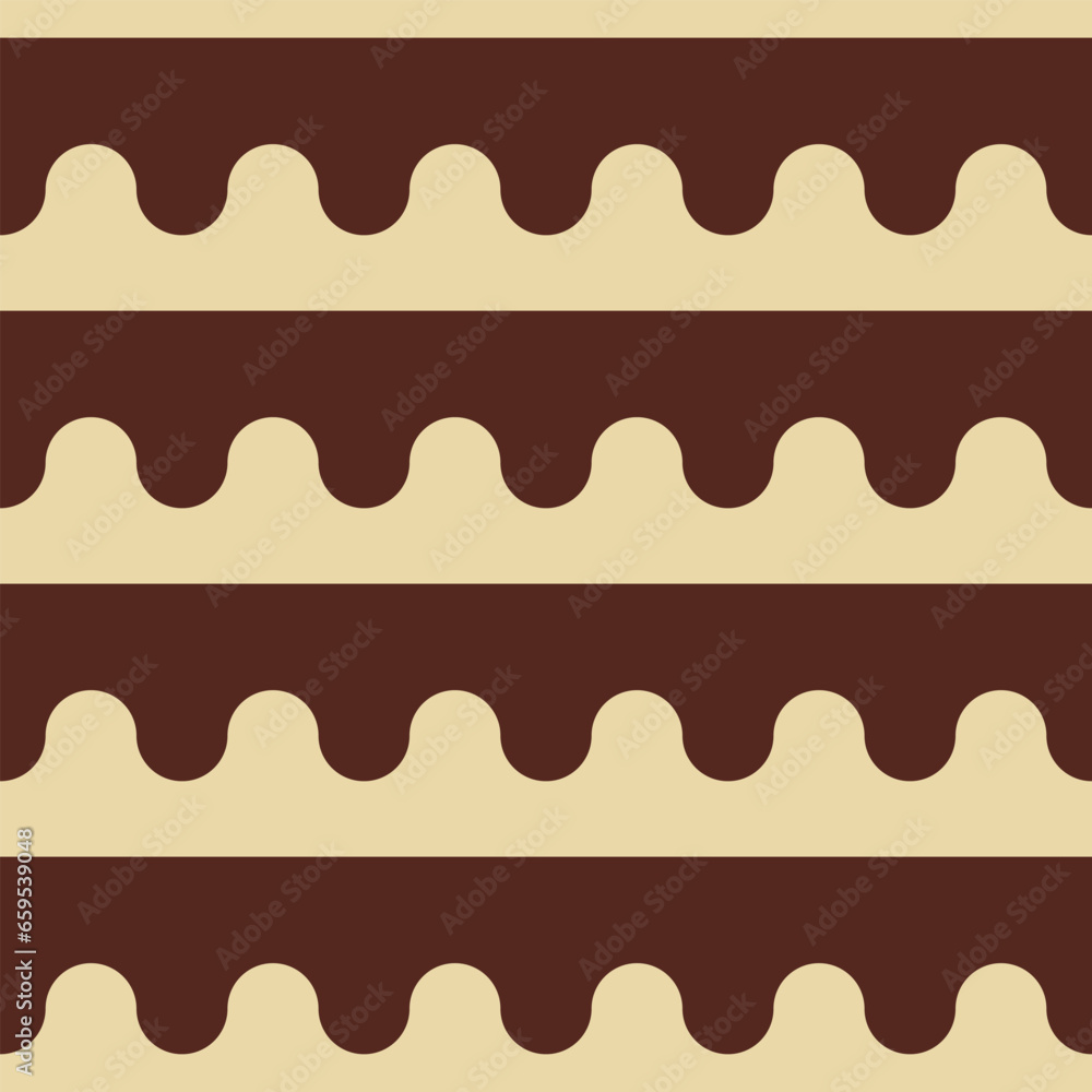 Dripping melted chocolate background. Brown and white chocolate shades. Seamless repeating vector pattern. Dripping melted chocolate background. Brown and white chocolate shades. Seamless repeating vector pattern.