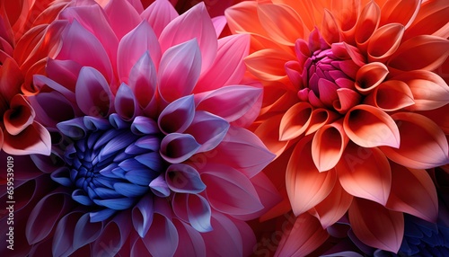Photo of three vibrant flowers in close-up © Anna