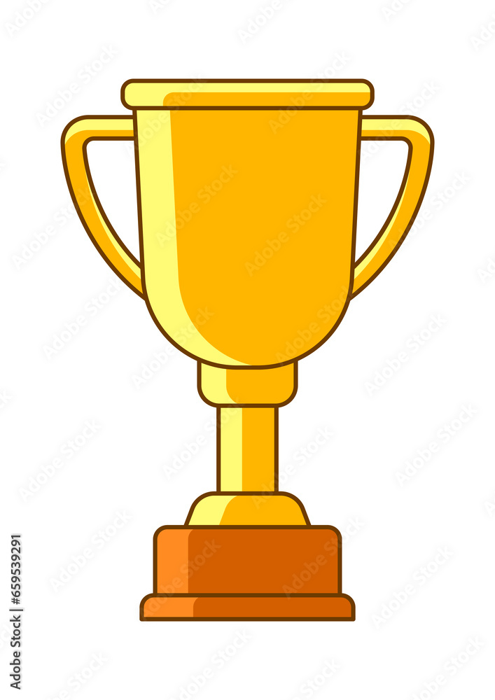 Gold cup icon. Illustration of award for sports or corporate competitions. Gold cup icon. Illustration of award for sports or corporate competitions.