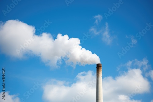 industrial chimney stack without smoke
