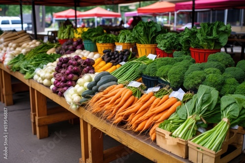 farmers market stand with affordable produce