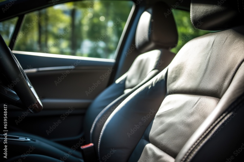 driver seat of a car, no person present driver seat of a car, no person present