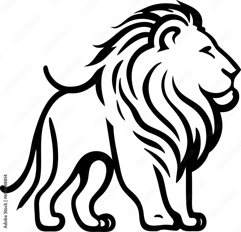 Fototapeta premium lion illustration