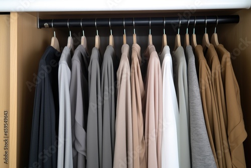pants hung on sliding rack in the wardrobe © Alfazet Chronicles