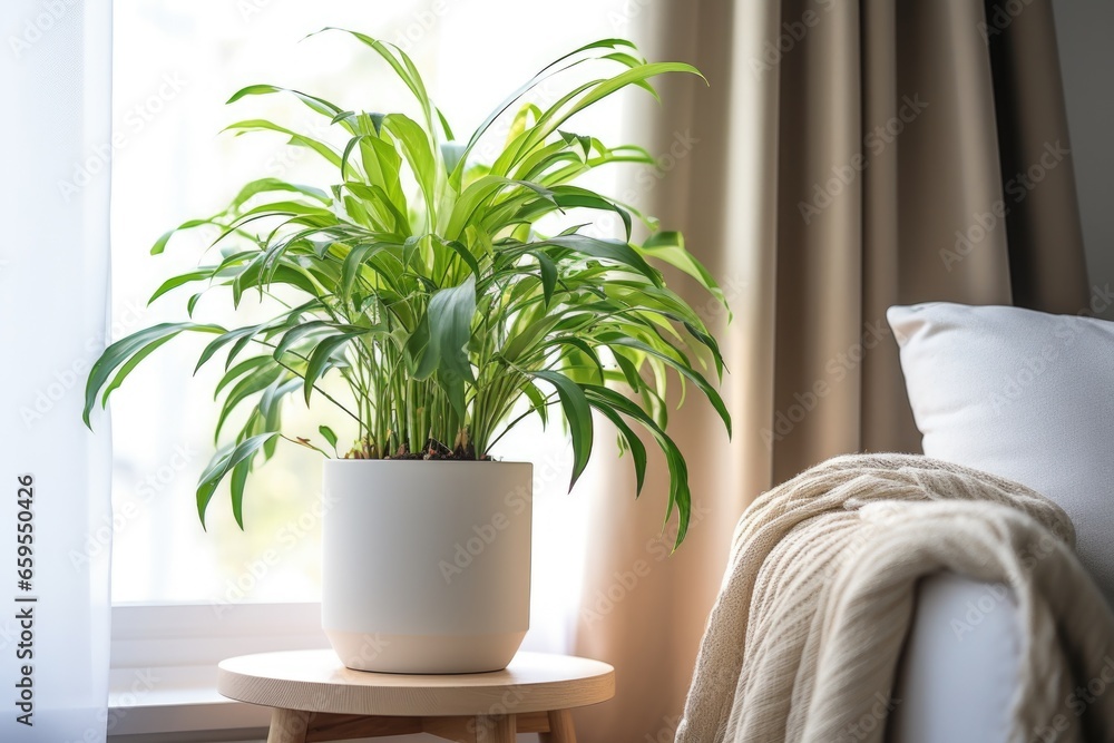indoor plant tucked in a bright therapy room corner indoor plant tucked in a bright therapy room corner