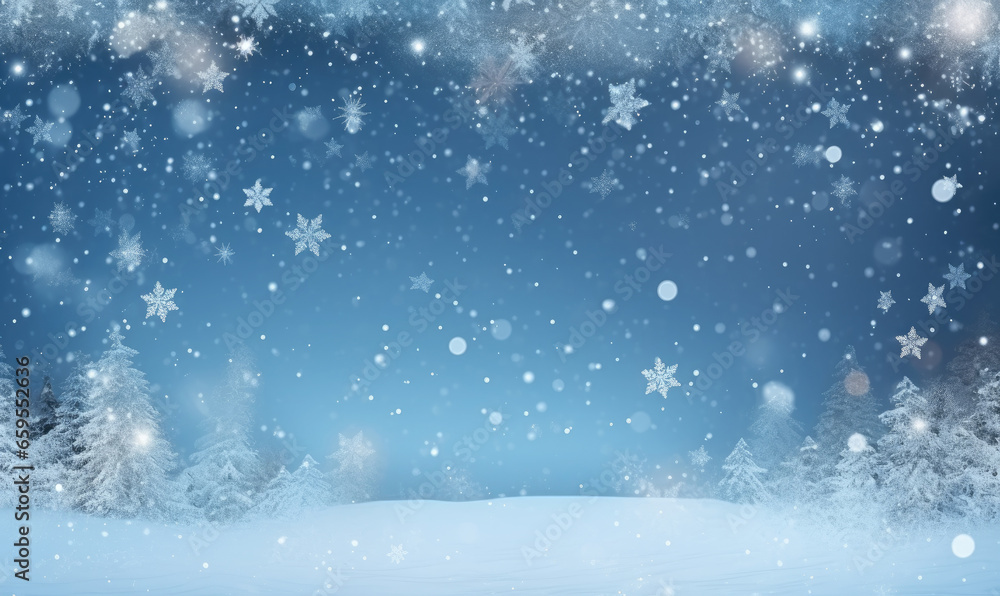 Serene winter wonderland captivates as delicate snowflakes descend. Serene winter wonderland captivates as delicate snowflakes descend.