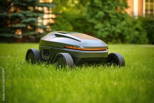 robot lawn mower grass