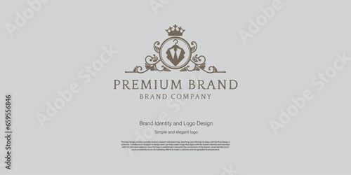 luxury fashion and style logo design for graphic designer or web developer