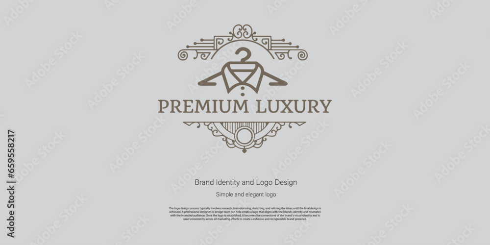 luxury fashion and style logo design for graphic designer or web developer