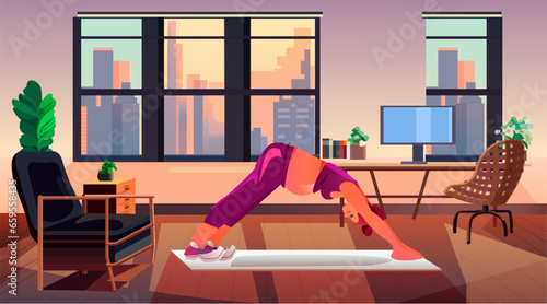 pregnant woman future mom doing stretching fitness exercises pregnancy motherhood expectation healthy lifestyle concept