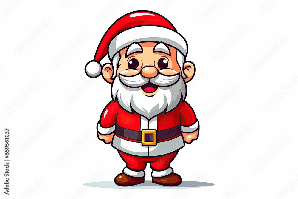 cute santa claus christmas cartoon illustration isolated cute santa claus christmas cartoon illustration isolated