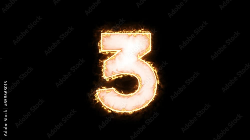 Glowing Numbers Digital Rendering Glowing Numbers Digital Rendering