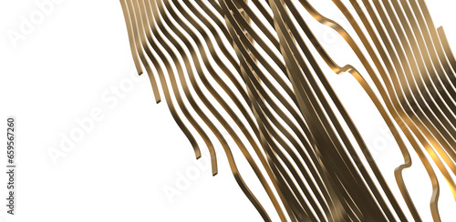 Lustrous Texture: Abstract 3D Gold Cloth Illustration for Rich and Glamorous Designs