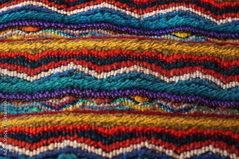 detailed shot of a berber carpet胢s texture