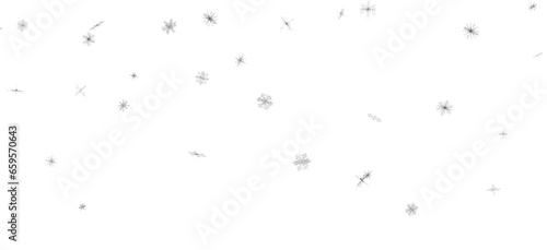 Gentle Snow Drift: Mind-Blowing 3D Illustration of Falling Holiday Snowflakes © vegefox.com