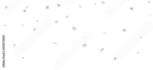 Gentle Snow Drift: Mind-Blowing 3D Illustration of Falling Holiday Snowflakes