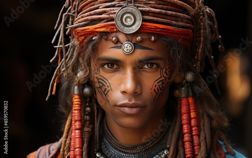 Close-up photo of a young Indian man wearing