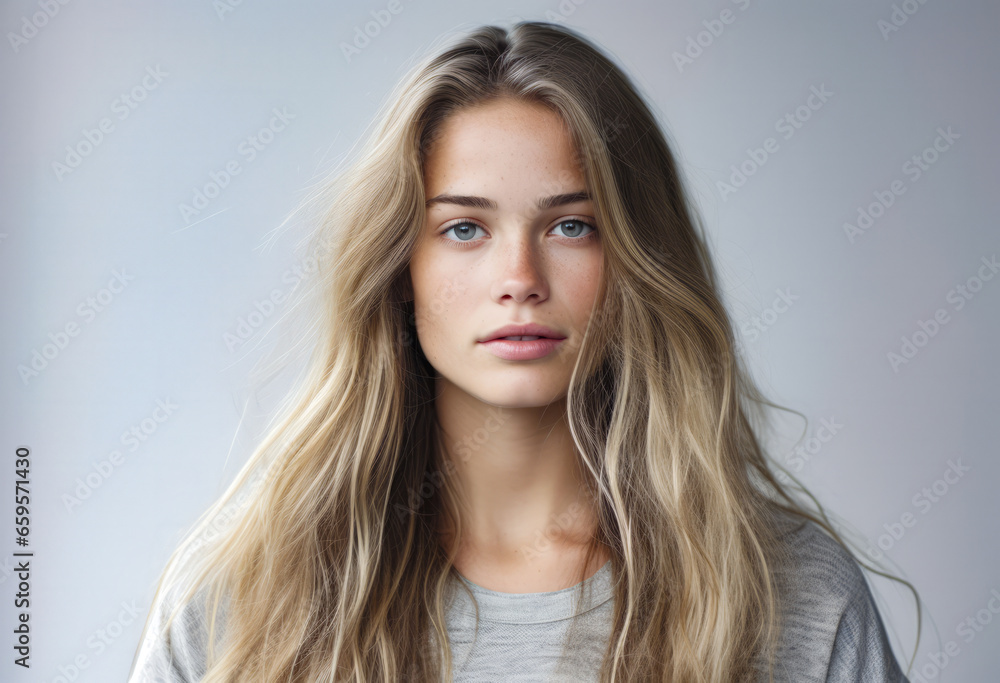 Portrait of a pretty young woman isolated from the background Portrait of a pretty young woman isolated from the background