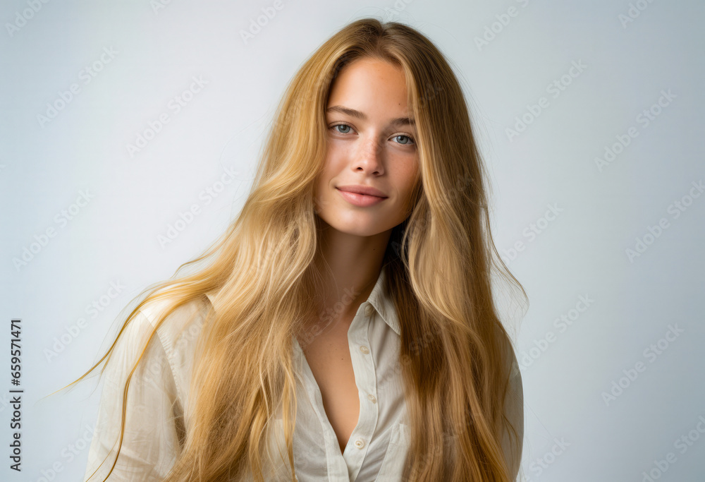 Portrait of a pretty young woman isolated from the background Portrait of a pretty young woman isolated from the background