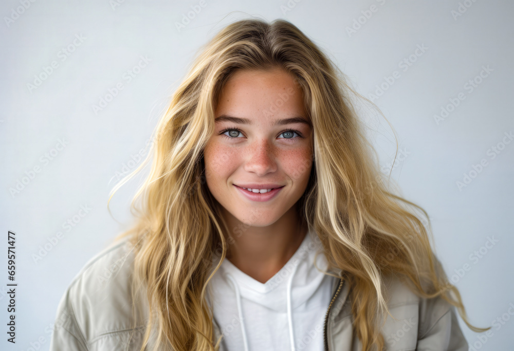 Portrait of a pretty young woman isolated from the background Portrait of a pretty young woman isolated from the background