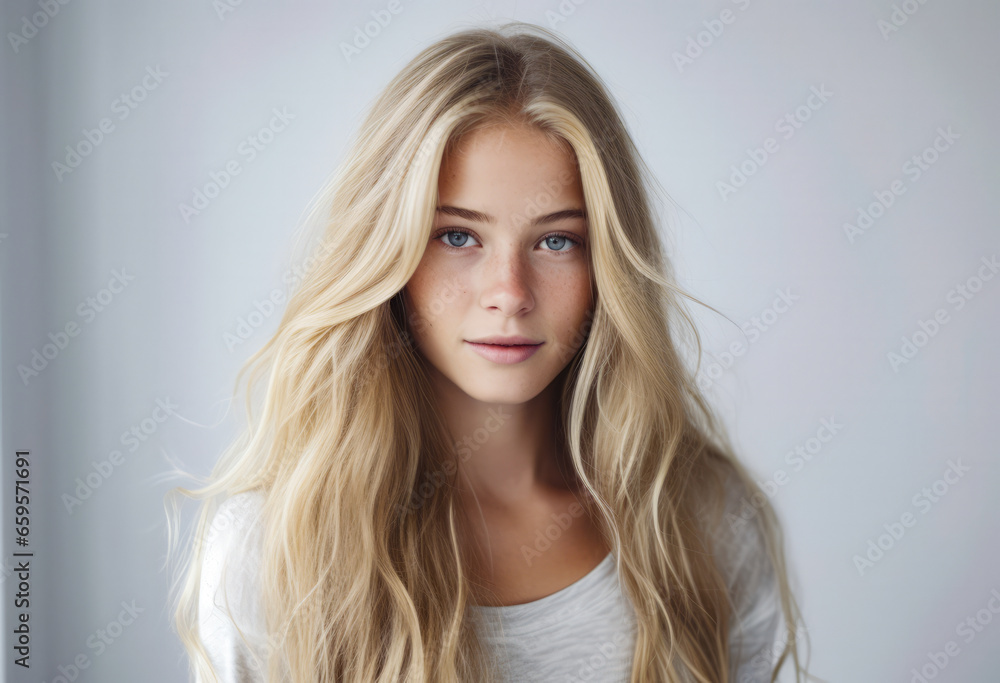 Portrait of a pretty young woman isolated from the background Portrait of a pretty young woman isolated from the background