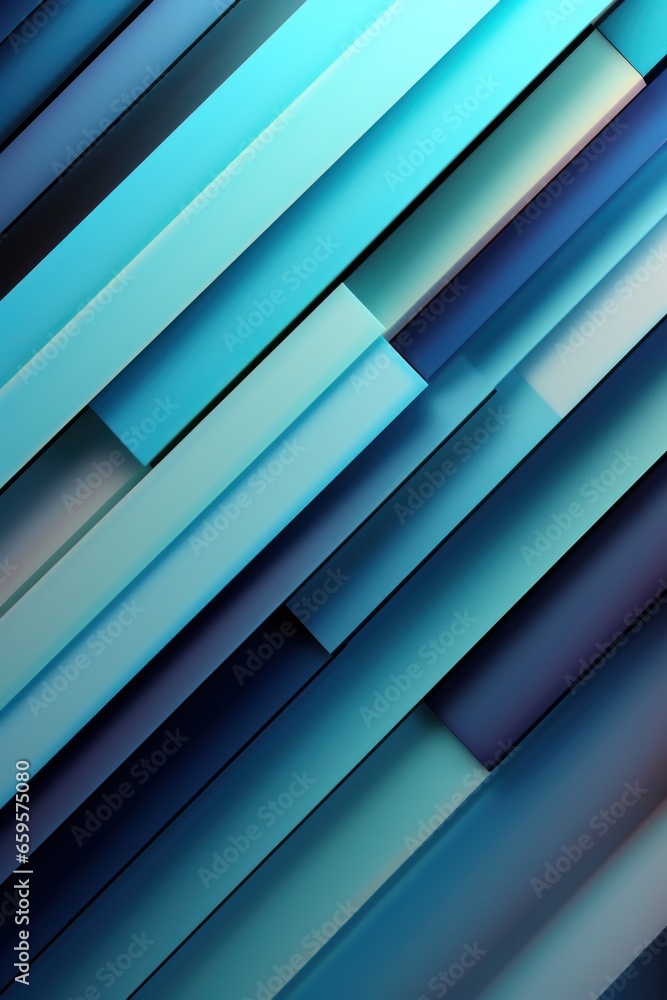 Obraz premium blue geometric shapes. material design concept