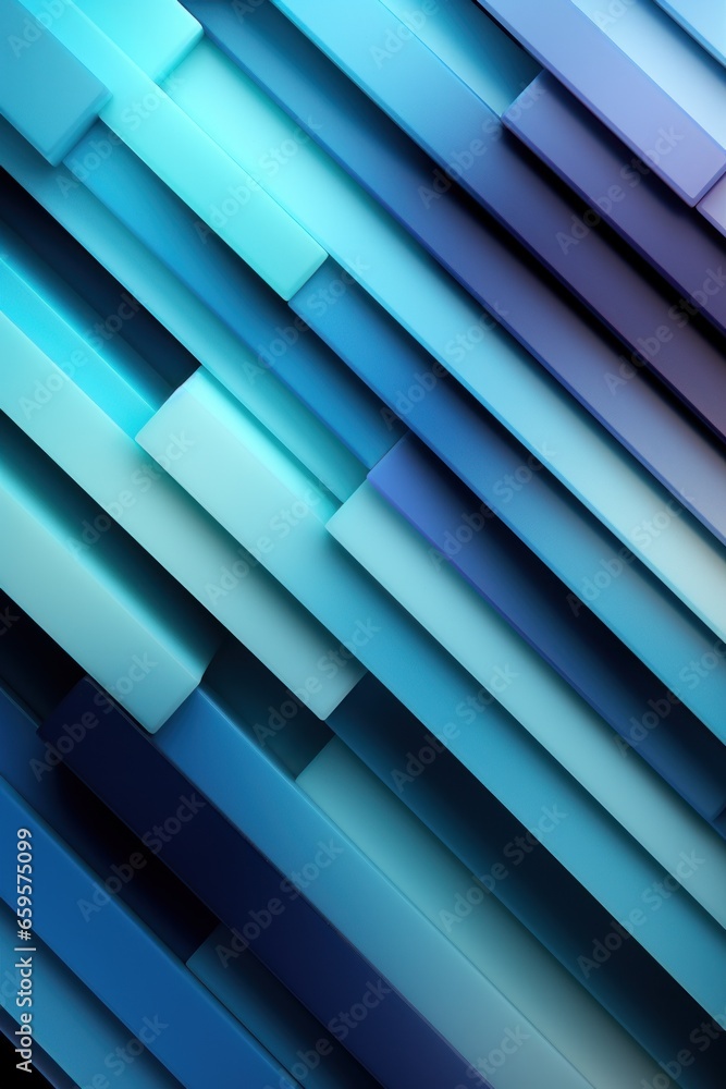 Obraz premium blue geometric shapes. material design concept
